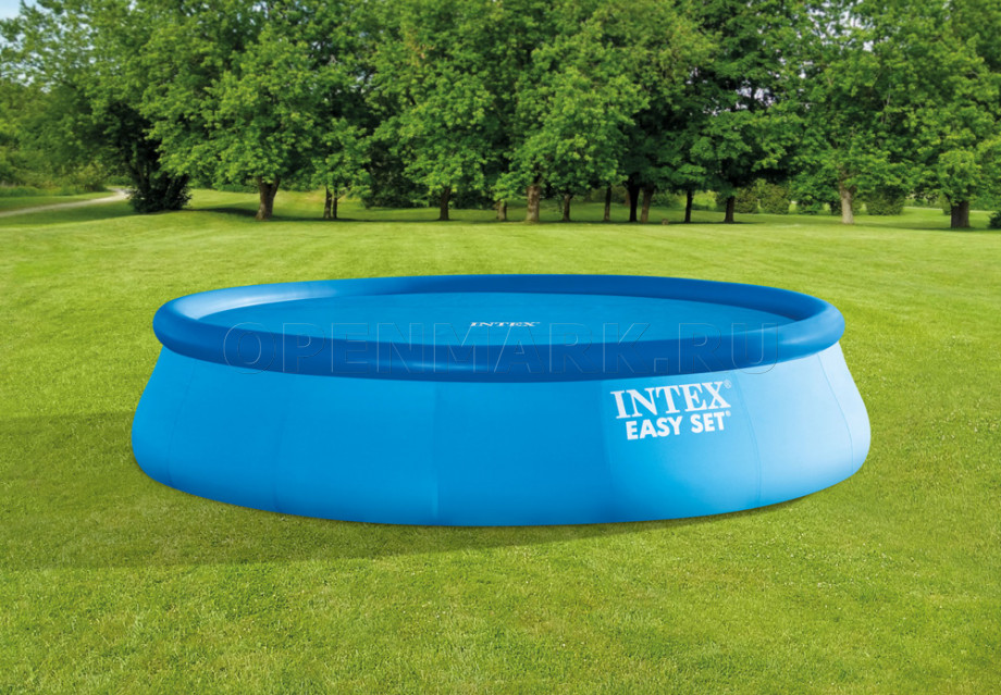 Обогревающий тент для круглых бассейнов Intex 28013 Solar Cover (диаметр 448 см)