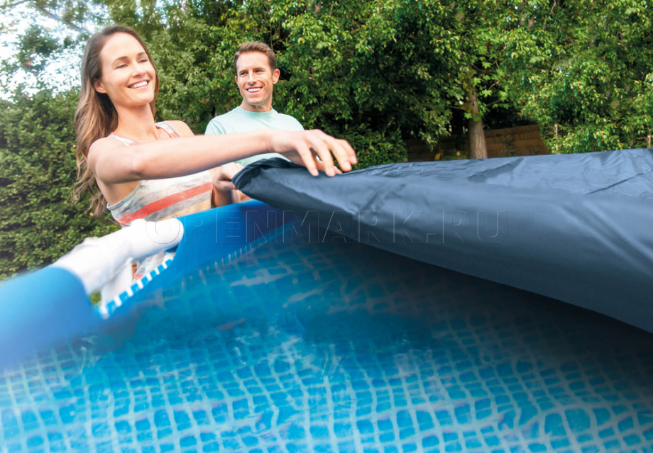 Тент для каркасных бассейнов Intex 28030 Round Pool Cover (диаметр 305 см)
