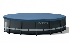 Тент для каркасных бассейнов Intex 10754 Round Pool Cover (диаметр 488 см)
