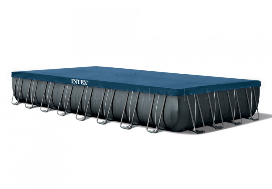Тент для прямоугольных каркасных бассейнов Intex 10757 Rectangular Pool Cover (размер 975 х 488 см)