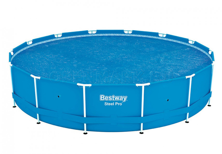 Обогревающий тент для круглых бассейнов Bestway 58253 Solar Pool Cover (диаметр 462 см)