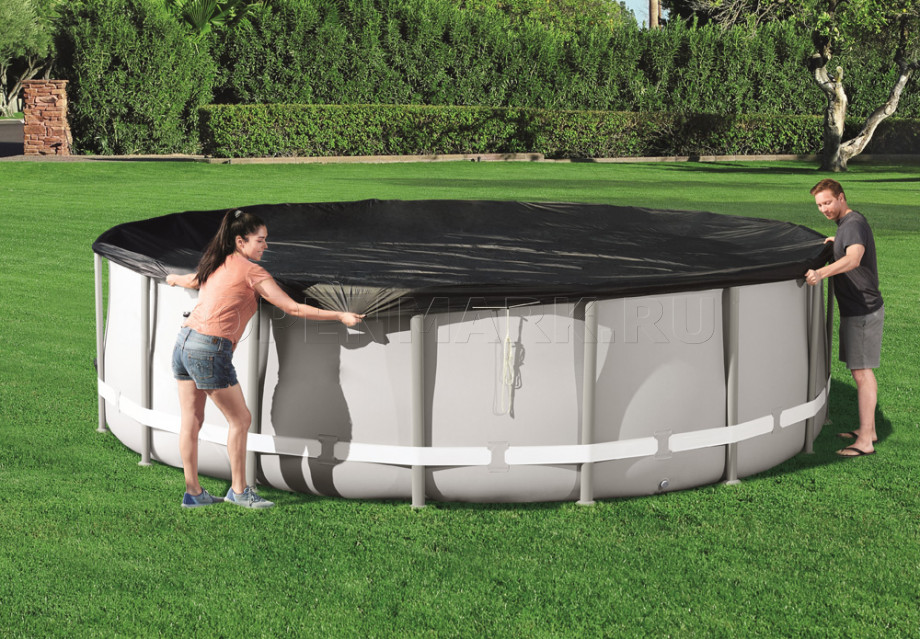 Тент для бассейнов Bestway 58249 Pool Cover (диаметр 493 см)