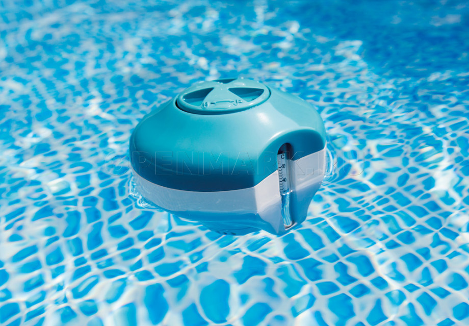 Плавающий дозатор с термометром Intex 29043 2-in-1 Floating Chlorine Dispenser With Thermometr