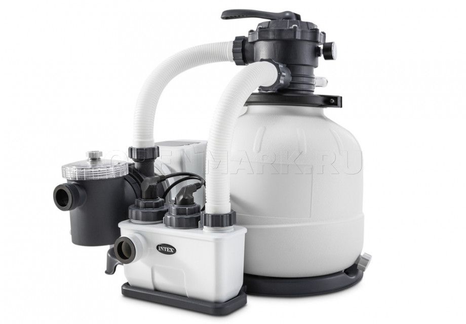      Intex 26676 Kristal Clear Sand Filter Pump and Saltwater System QX2100