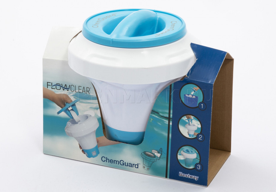 Плавающий дозатор Bestway 58474 Chemical Floater With Chemguard Glove, Maxi
