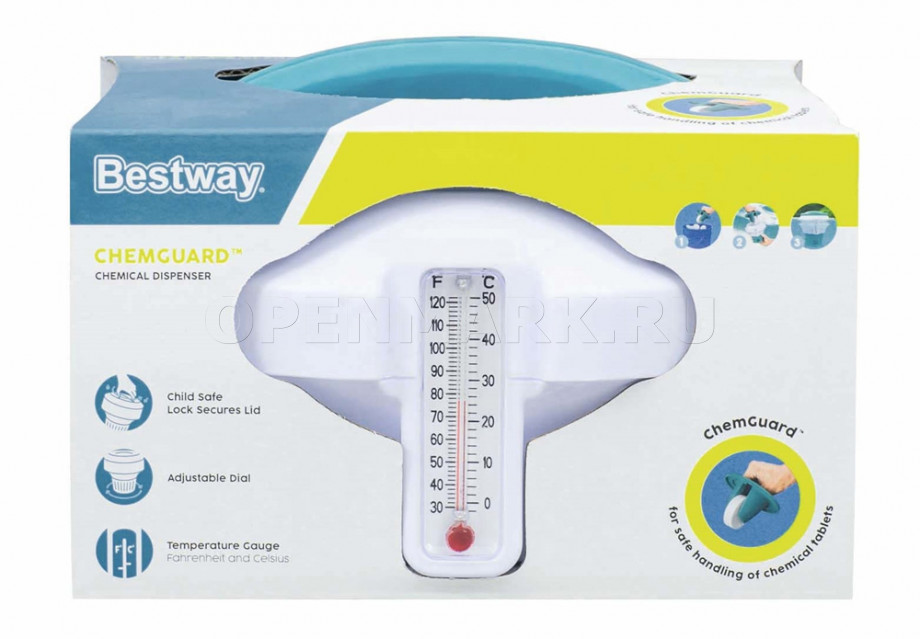   Bestway 58701 Chemical Floater With ChemGuard Glove,  