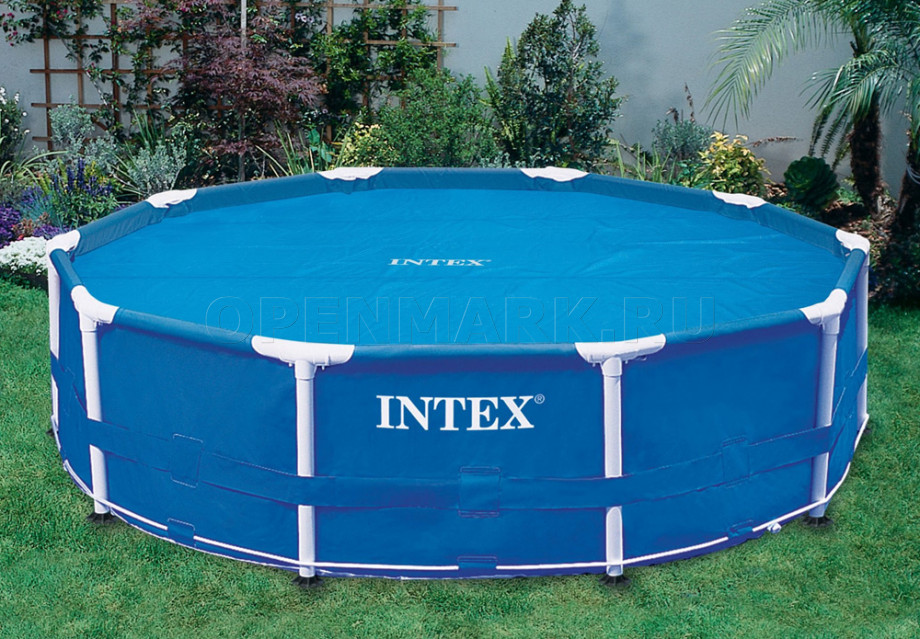 Обогревающий тент для круглых бассейнов Intex 28010 Solar Cover (диаметр 206 см)