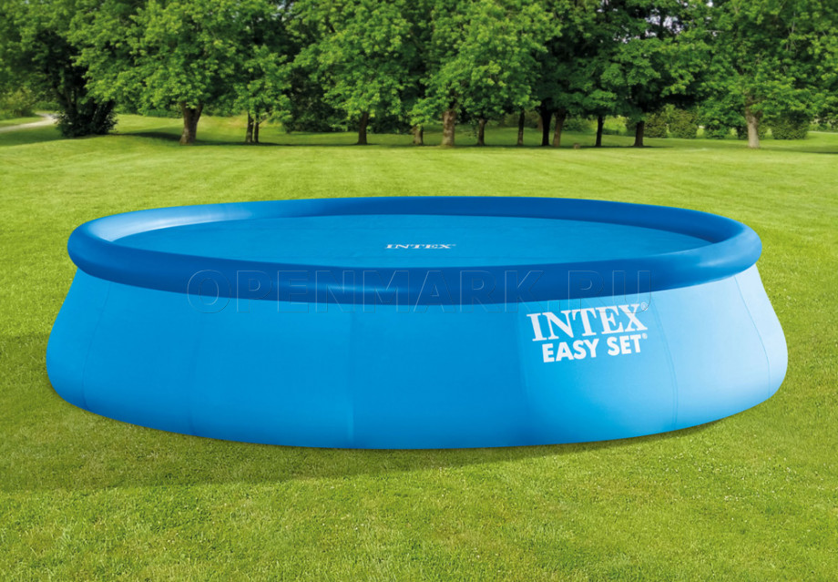 Обогревающий тент для круглых бассейнов Intex 28014 Solar Cover (диаметр 470 см)