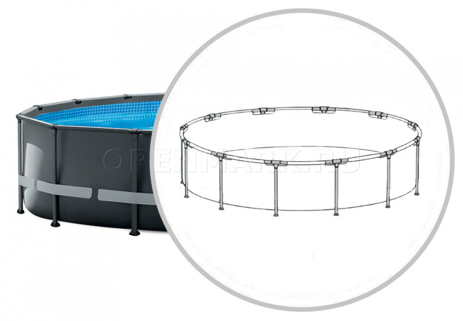  54452WA    Intex Ultra Frame  488  122 