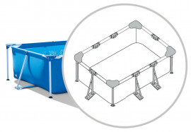  58980WA    Intex Rectangular Frame  260  160  65 