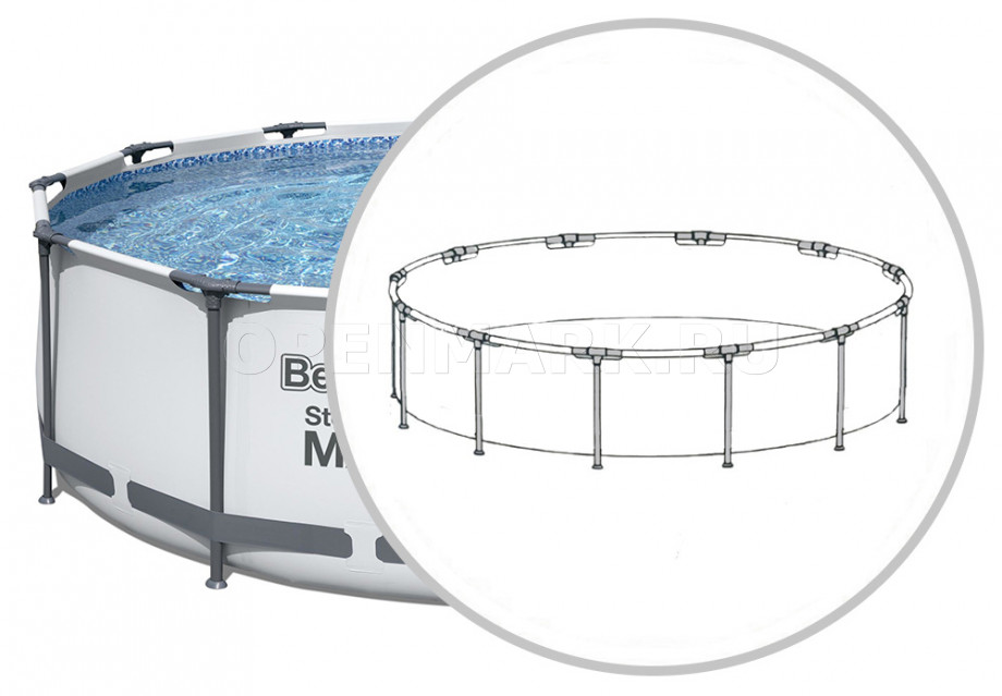  56420SBK    Bestway Steel Pro Max Frame  366  122 
