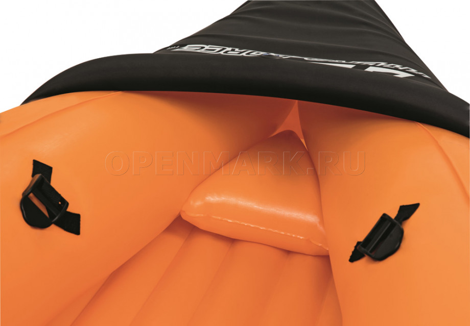 Двухместный надувной каяк Bestway 65077 Lite-Rapid X2 + 2 комплекта алюминиевых вёсел и насос