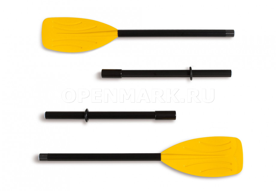 Двухместная надувная лодка Intex 68367NP Challenger-2 Set + пластиковые вёсла и насос