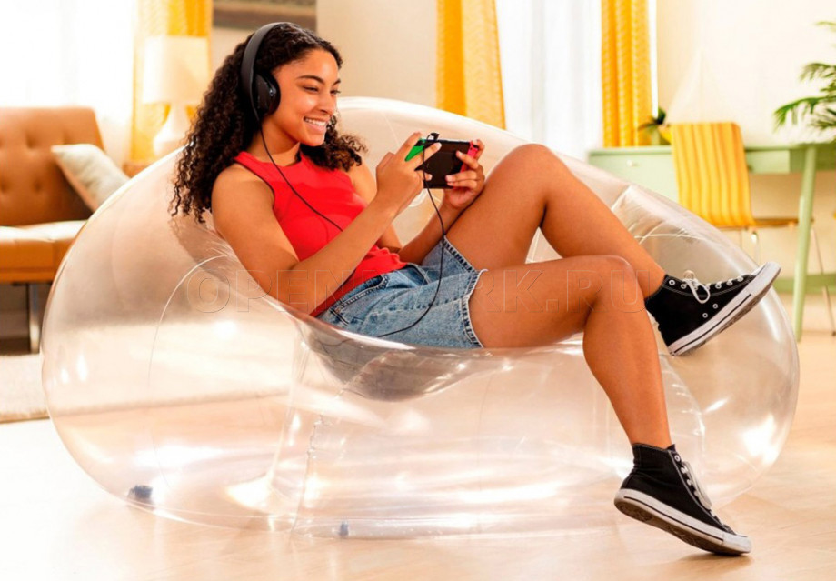   Intex 66500NP Transparent Beanless Bag Chair ( )