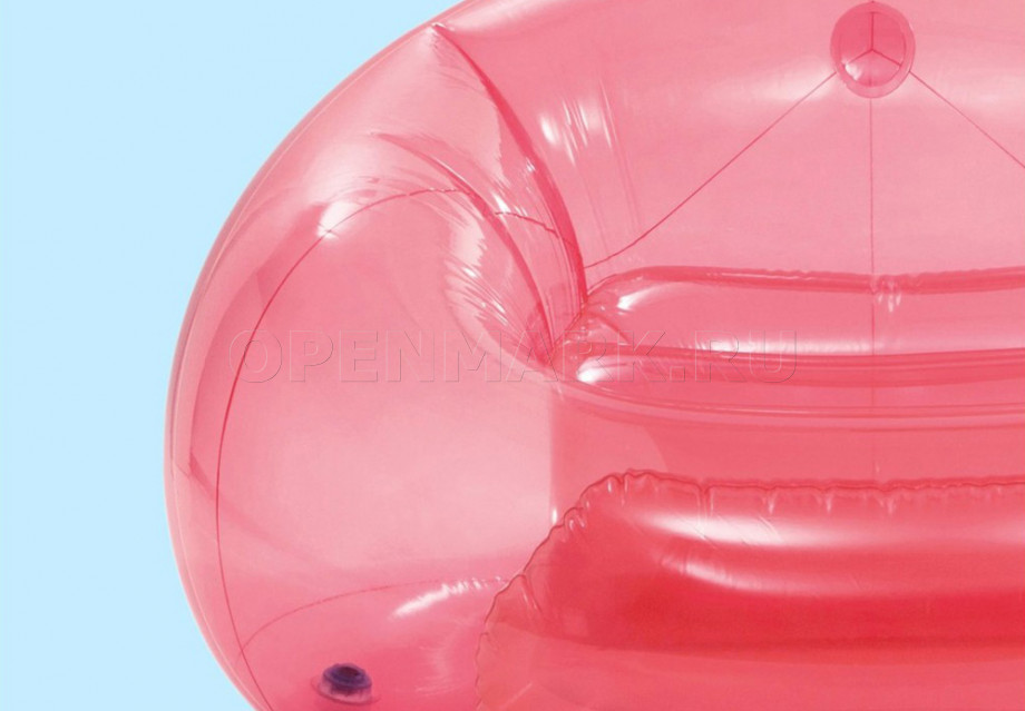   Intex 66501NP Transparent Pink Beanless Bag Chair ( )