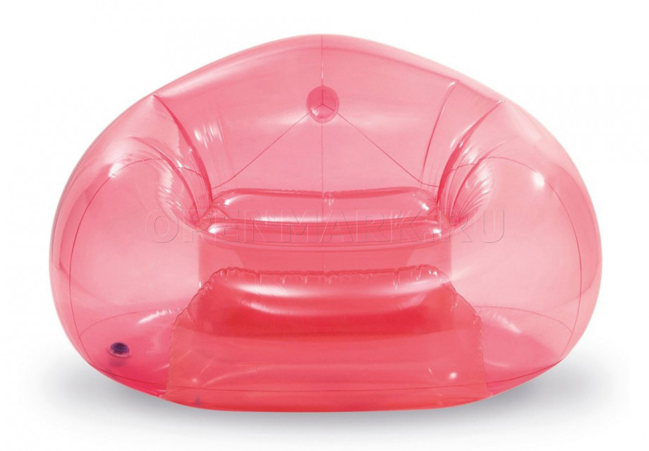   Intex 66501NP Transparent Pink Beanless Bag Chair ( )