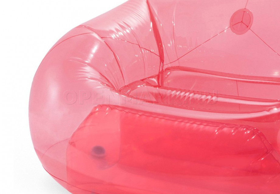   Intex 66501NP Transparent Pink Beanless Bag Chair ( )