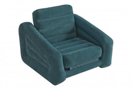 Надувное кресло Intex 68565NP Pull-Out Chair (сине-зелёное, без насоса)