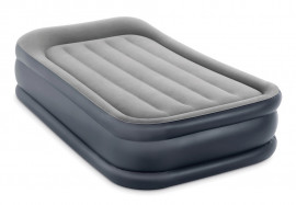 Односпальная надувная кровать Intex 64132 Deluxe Pillow Rest Raised Bed + встроенный электронасос