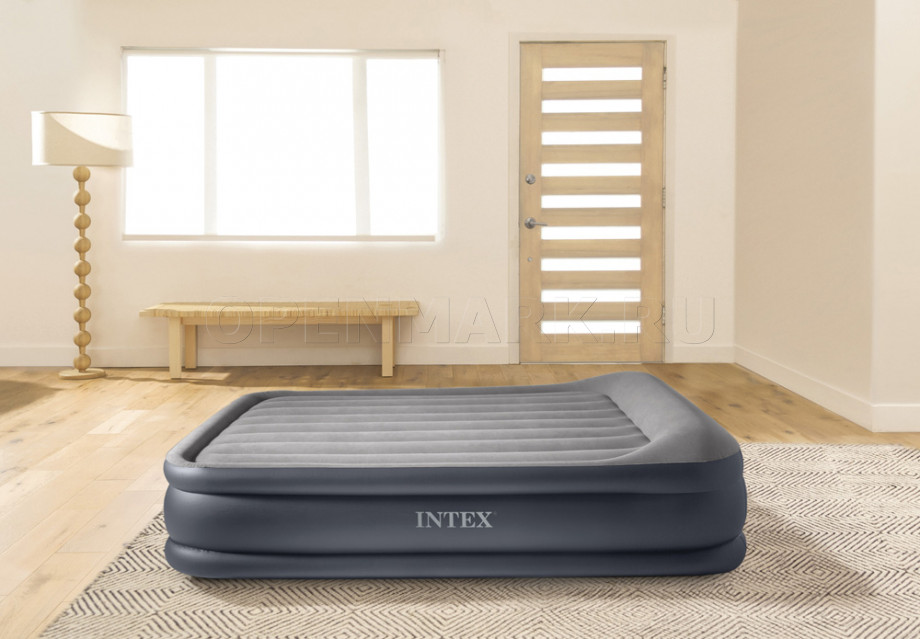    Intex 64136ND Deluxe Pillow Rest Raised Bed +  