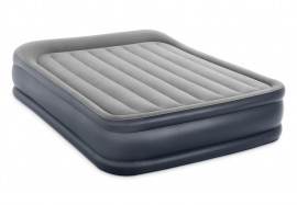 Двуспальная надувная кровать Intex 64136ND Deluxe Pillow Rest Raised Bed + встроенный электронасос
