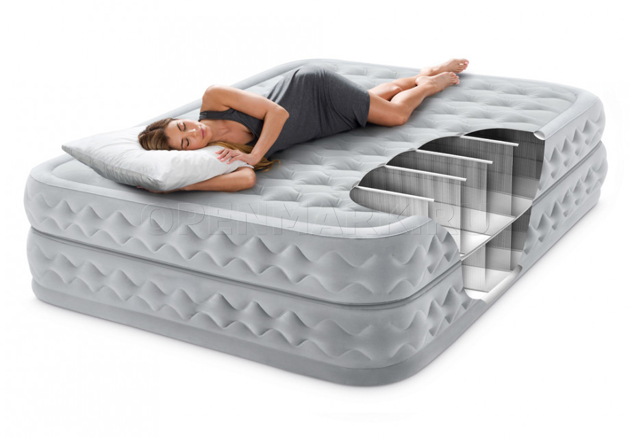    Intex 64490ND Supreme Air-Flow Airbed +  