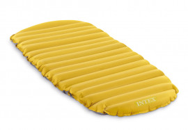 Туристический односпальный надувной матрас Intex 68708 Cot Size Camping Mat (без насоса)