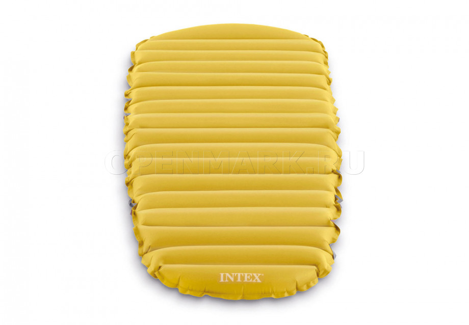 Туристический односпальный надувной матрас Intex 68708 Cot Size Camping Mat (без насоса)