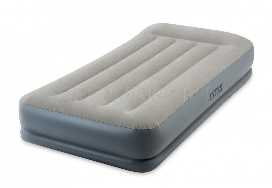    Intex 64116ND Pillow Rest Mid-Rise Airbed +  