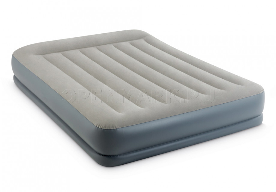    Intex 64118ND Pillow Rest Mid-Rise Airbed +  