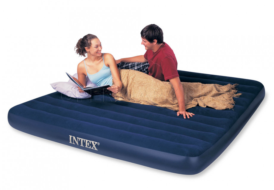 Двуспальный надувной матрас Intex 64755 Classic Downy Airbed (без насоса)