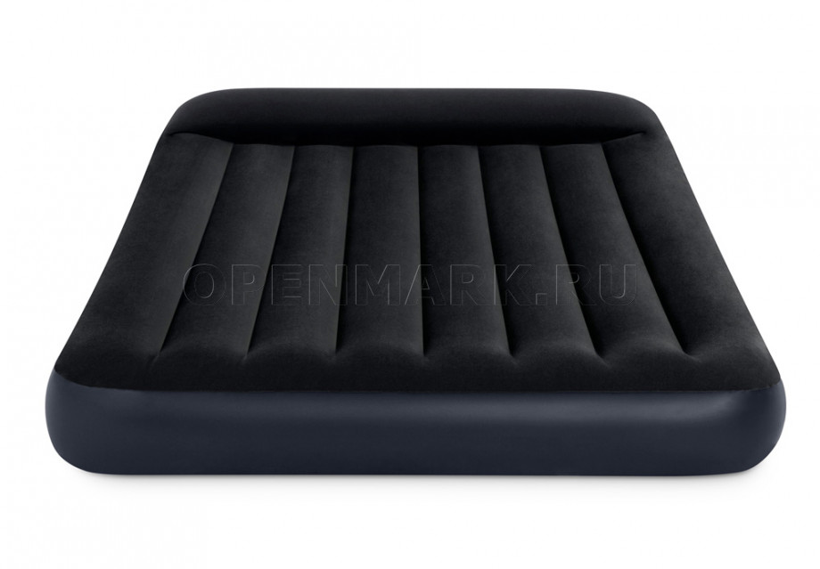 Полуторный надувной матрас Intex 64148 Pillow Rest Classic Airbed + встроенный электронасос