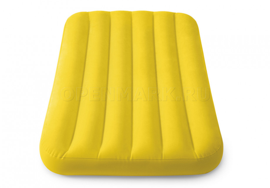 Детский односпальный надувной матрас Intex 66803NP Cozy Kidz Airbed (жёлтый, без насоса)