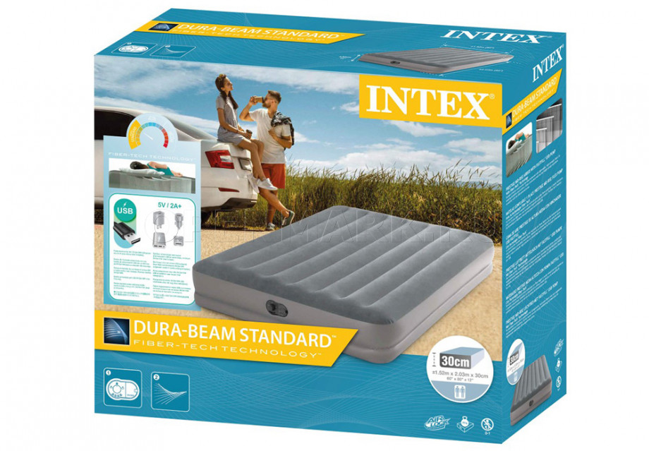    Intex 64114 Prestige Mid-Rise Airbed +  USB-