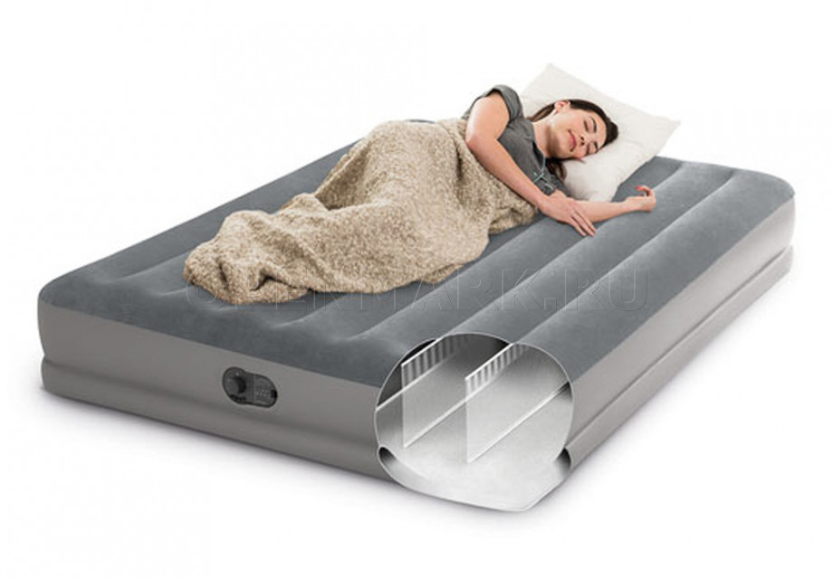    Intex 64114 Prestige Mid-Rise Airbed +  USB-