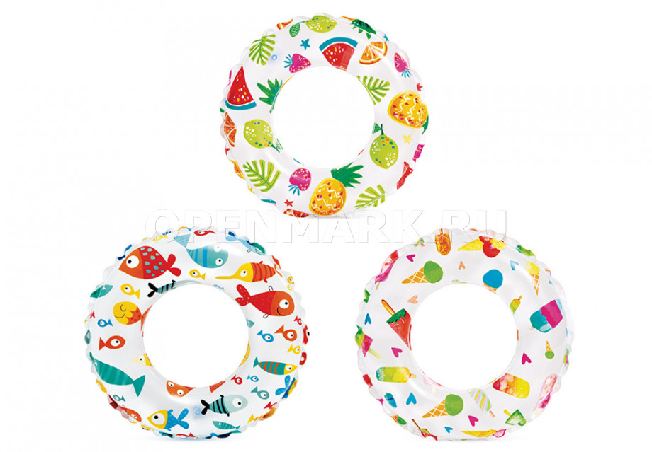      61  Intex 59241NP Lively Print Swim Rings ( 6  10 )