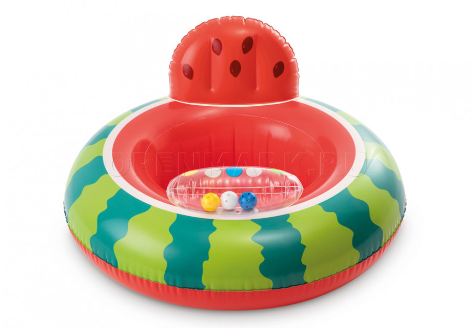 Надувной круг с трусиками Intex 56592NP Watermelon Baby Float (от 1 до 2 лет)