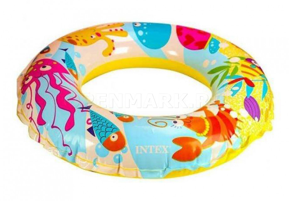 Круг надувной для плавания диаметром 51 см Intex 56205NP Under The Sea Swim Ring (от 3 до 6 лет)