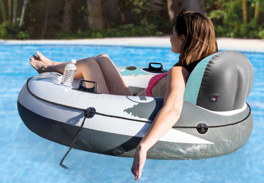 Круг-кресло надувное для плавания Intex 56825EU Aqua River Run 1 (диаметр 135 см)