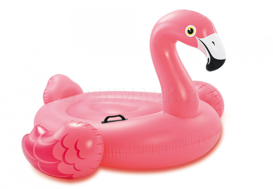    Intex 57558NP Pink Flamingo Ride-On (147  140  94 )