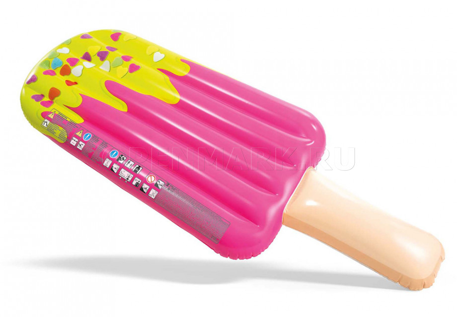 Матрас надувной для плавания Эскимо Intex 58766EU Sprinkle Popsicle Float (191 х 76 см)