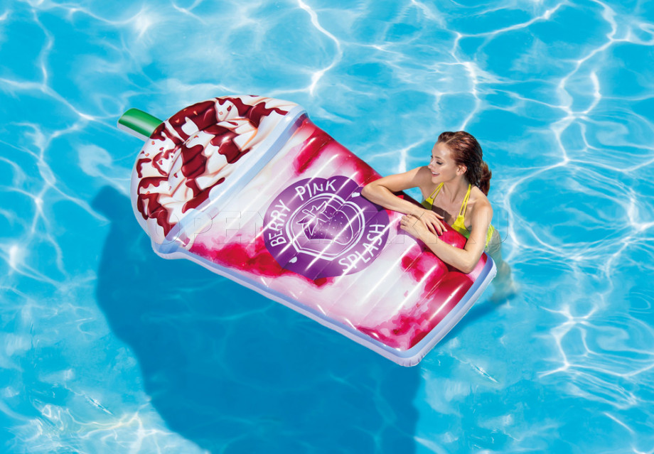 Матрас надувной для плавания Ягодный коктейль Intex 58777EU Berry Pink Float (198 х 107 см)