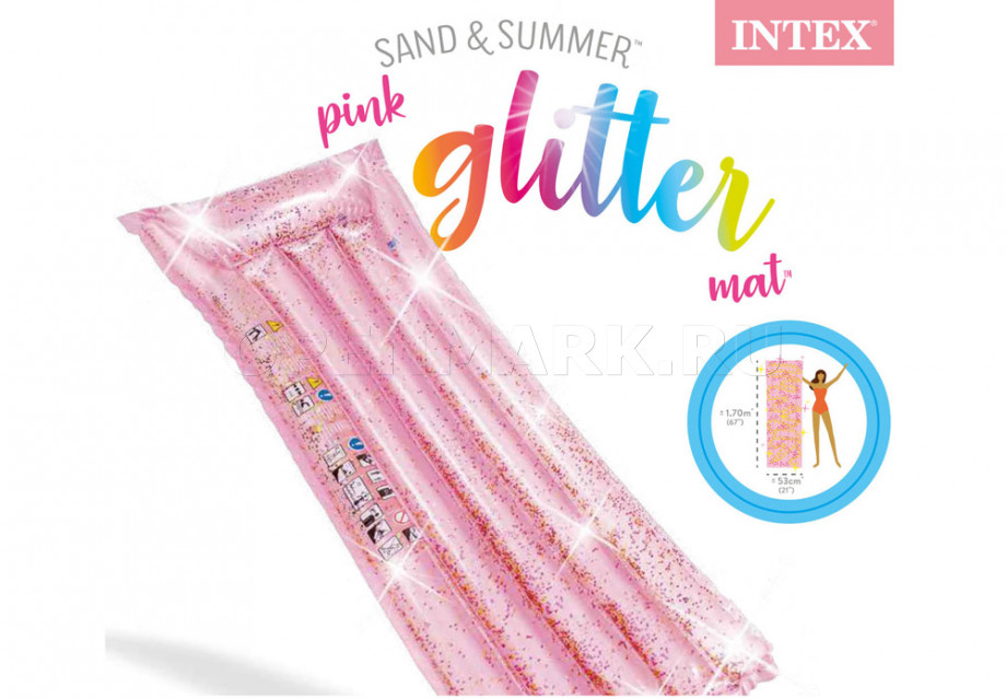     Intex 58720EU Pink Glitter Mat (170  53 )