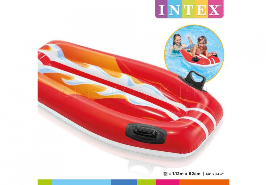 Надувная плавательная доска-матрас Intex 58165NP Joy Rider (от 6 лет)