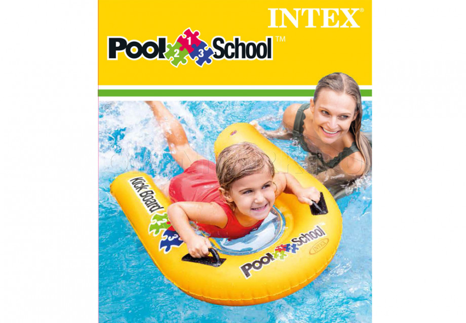 Надувной плотик для плавания Intex 58167EU Pool School Kickboard (от 3 лет)