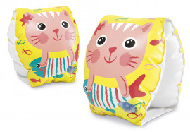 Нарукавники надувные для плавания Intex 56665EU Happy Kitten Arm Bands (от 6 до 36 месяцев)