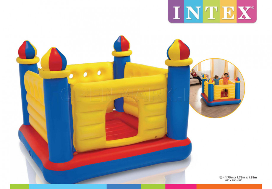   - Intex 48259NP Jump-O-Lene Castle Bouncer ( 3  6 )