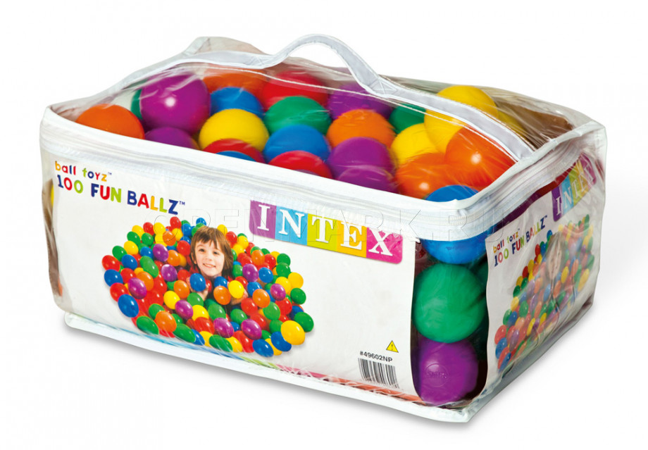 Мячики для игрового центра Intex 49602NP Small Fun Ballz (от 2 лет)