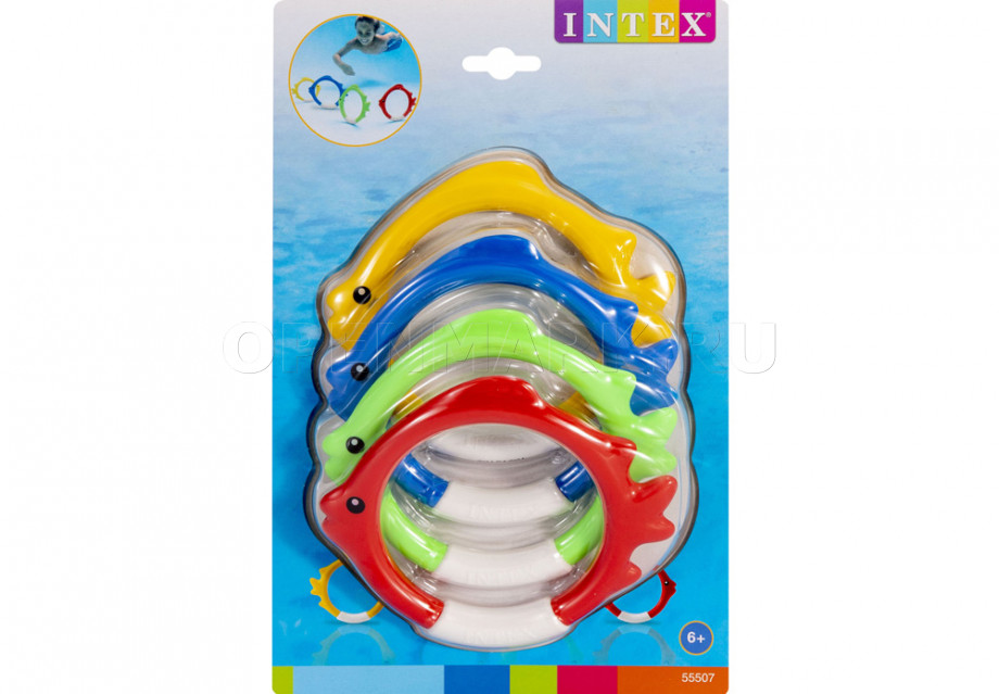    Intex 55507 Underwater Fish Rings ( 6 )