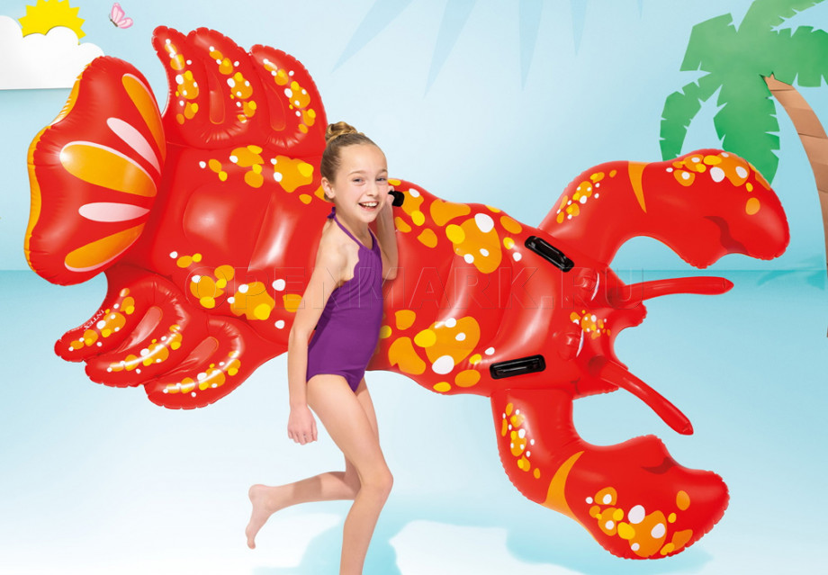 Надувной лобстер для игр на воде Intex 57528NP Lobster Ride-On (от 3 лет)